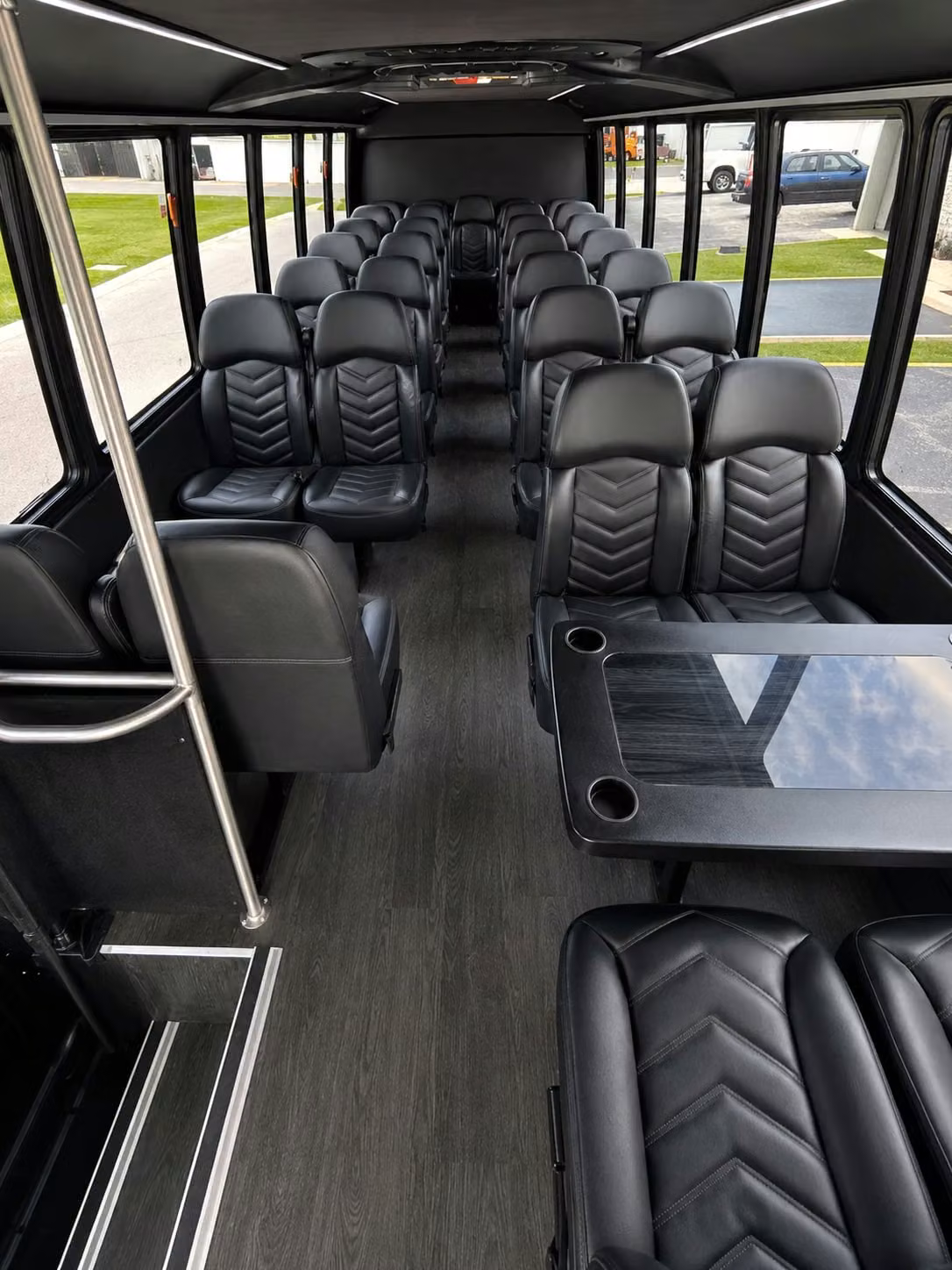 15 passenger minibus inside