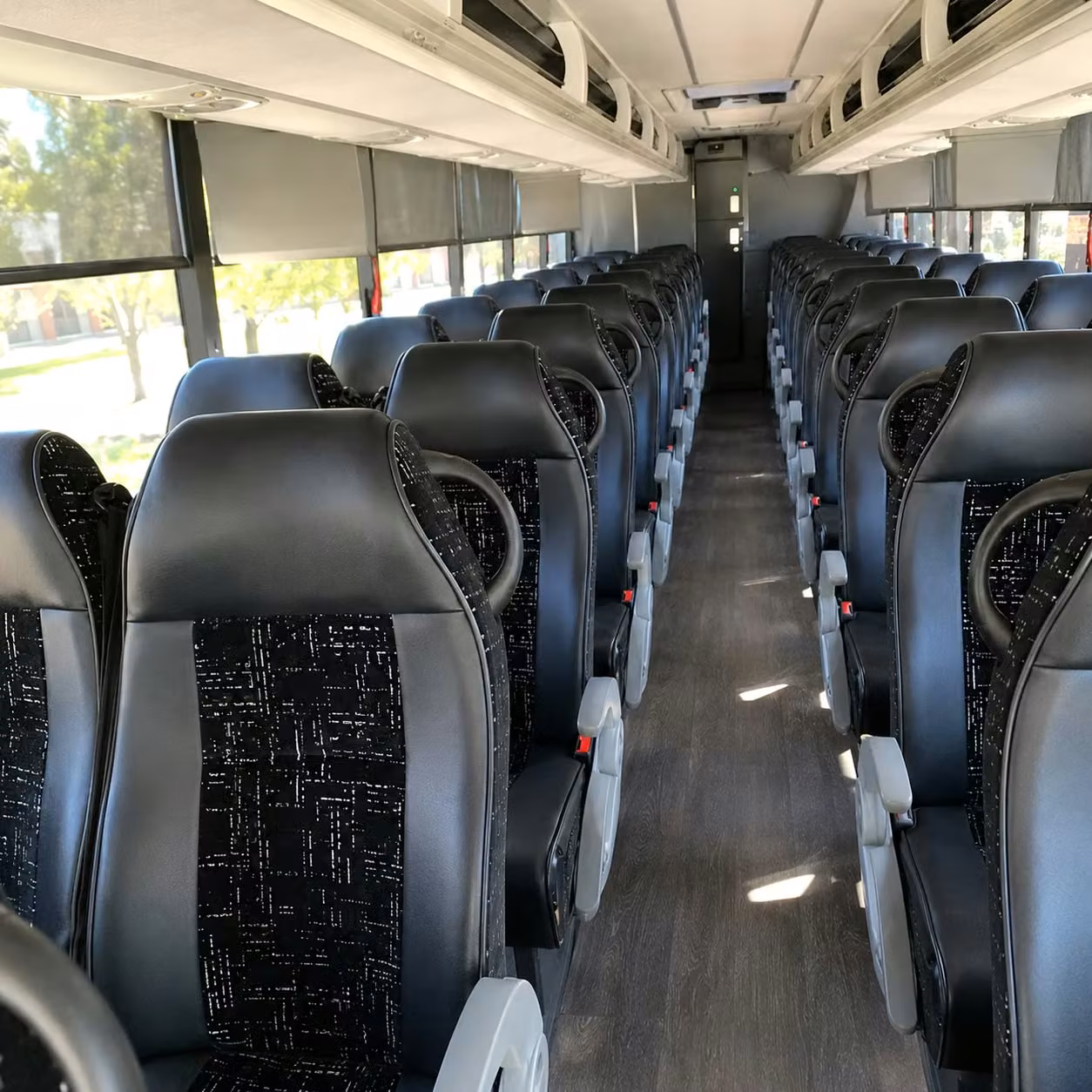taylor charter bus rental interior